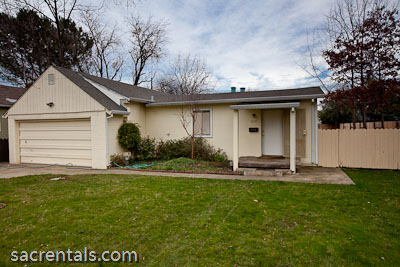 sacramento rental house 2 bedroom 1 bath mckinley park east sacramento