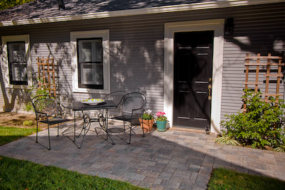 Semi-private patio - Included garden furniture